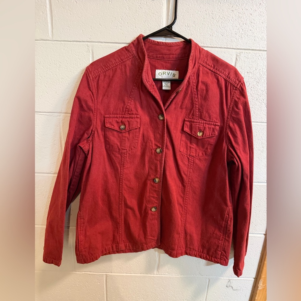Orvis Women's Utility Jacket in Deep Red size large
